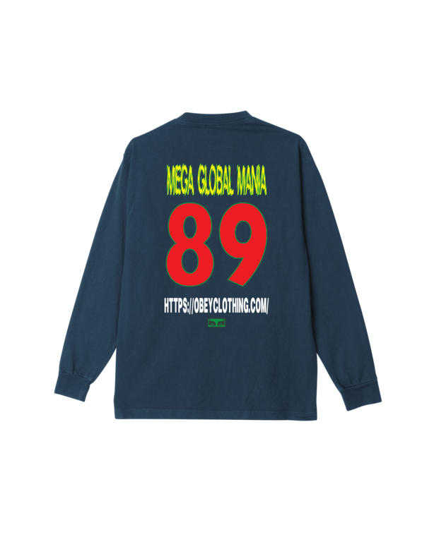 OBEY Obey Mega Global Mania Pigment Dark Denim