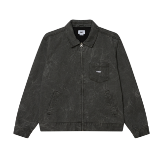 OBEY OBEY Workman Zip Jacket Black Wrinkle Wash OBEY OBEY Workman Zip Jacket Black Wrinkle Wash