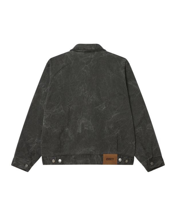 OBEY OBEY Workman Zip Jacket Black Wrinkle Wash