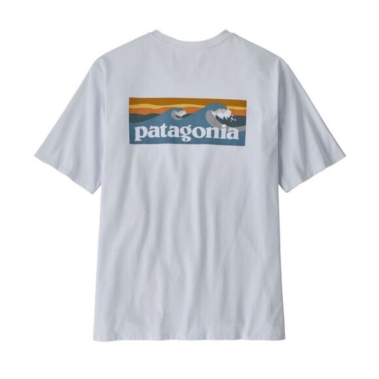 Patagonia M’s Boardshort Logo Pocket Responsibili-Tee White