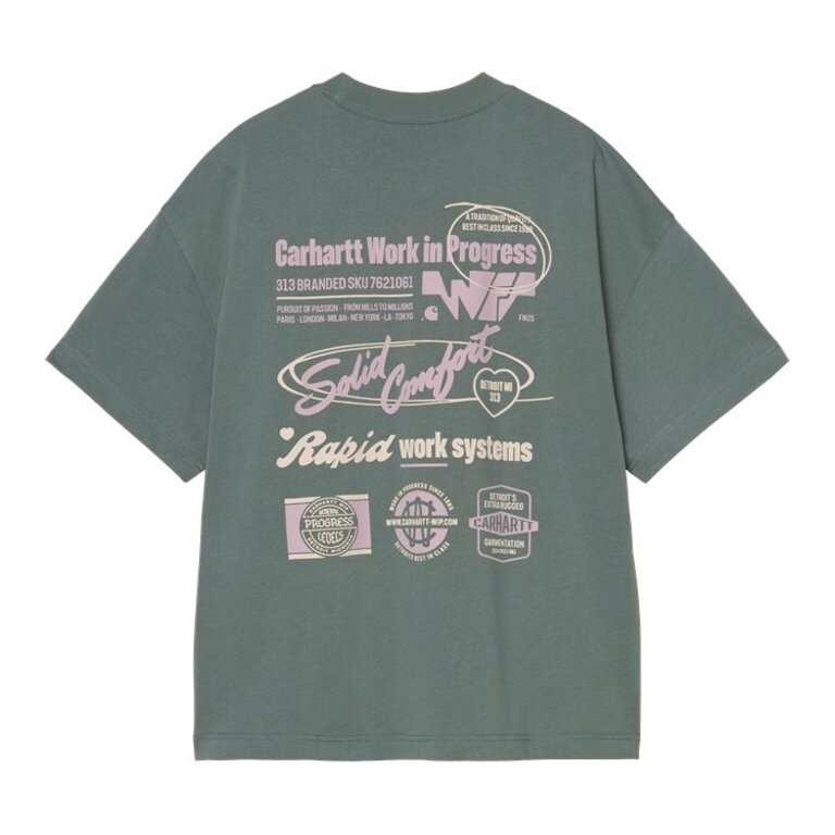 Carhartt WIP S/S Networks T-Shirt Silver Pine