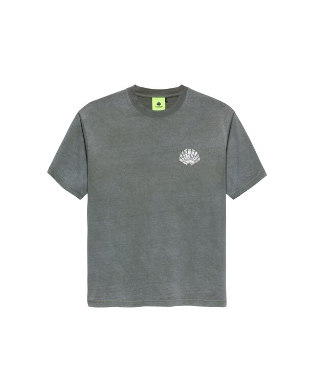 New Amsterdam Surf Association Lace Print Logo Tee Shark Green