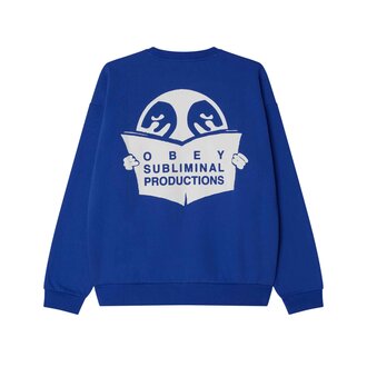 OBEY Weldon Extra Heavy Crew Dazzling Blue OBEY Weldon Extra Heavy Crew Dazzling Blue