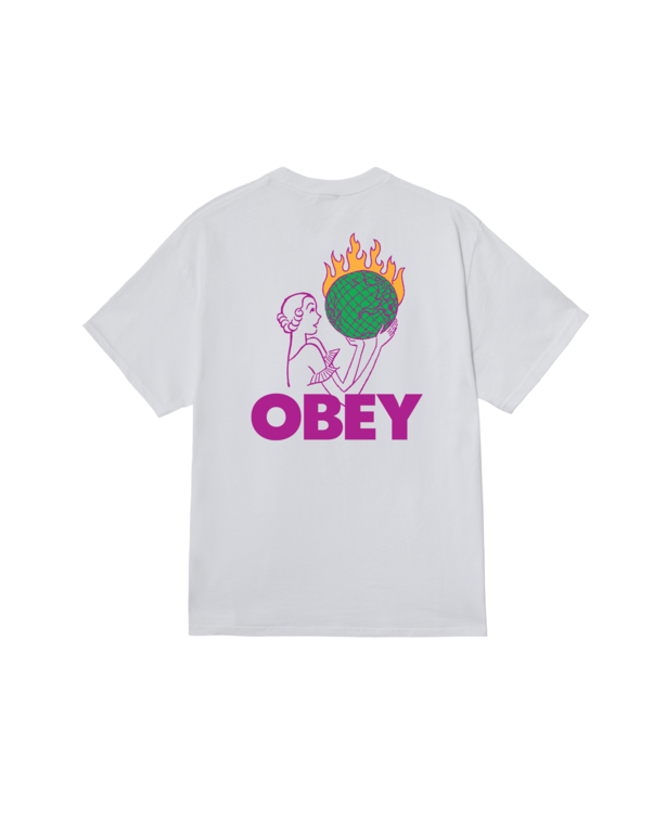 OBEY Obey World In Flames White