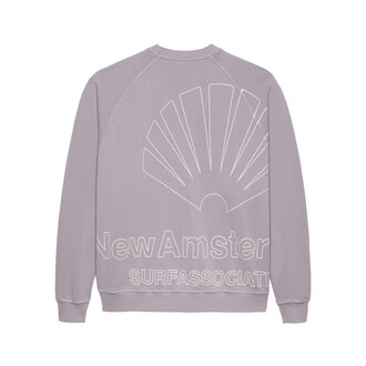 New Amsterdam Surf Association Big Logo Crewneck Fog/White