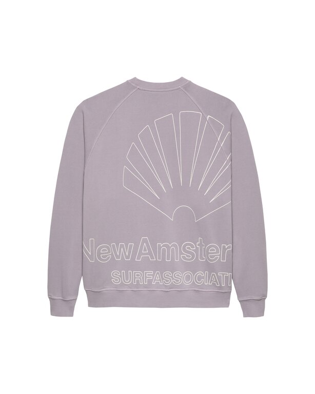 New Amsterdam Surf Association New Amsterdam Surf Association Big Logo Crewneck Fog/White