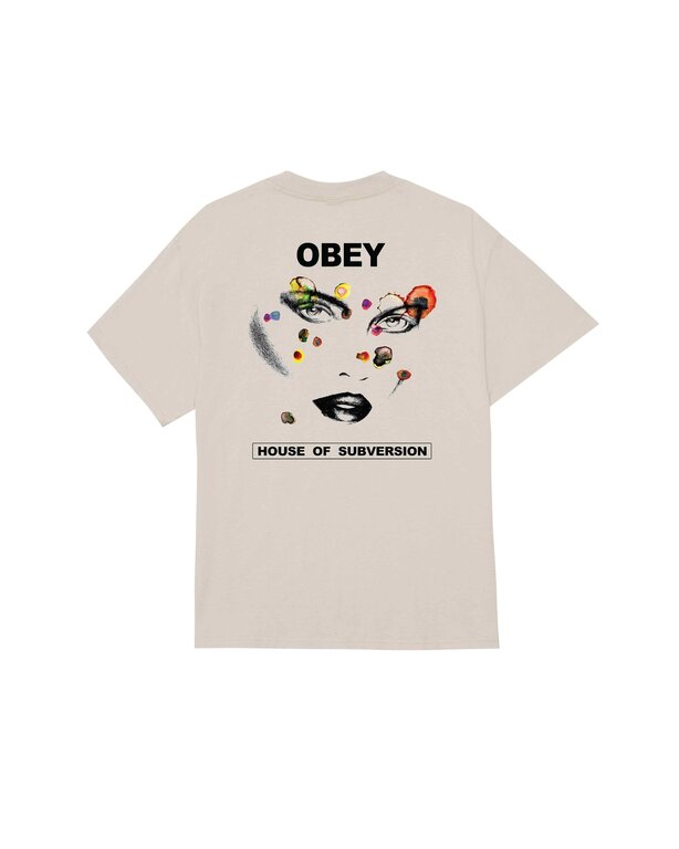 OBEY OBEY Face of Subversion T-Shirt Silver Grey