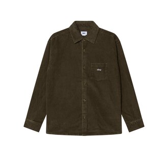 OBEY Buckley Corduroy Woven Black Olive OBEY Buckley Corduroy Woven Black Olive