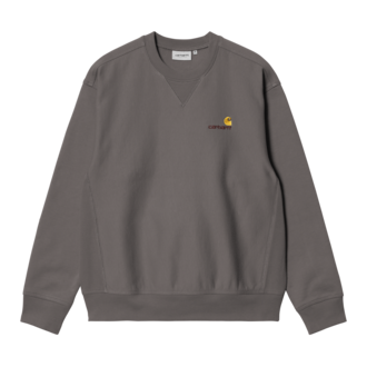 Carhartt WIP American Script Sweat Porphyry Carhartt WIP American Script Sweat Porphyry