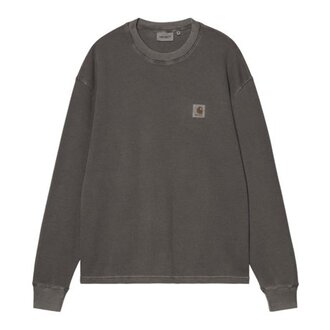 Carhartt WIP L/S Vista Waffle T- Shirt Black Garment dyed Carhartt WIP L/S Vista Waffle T- Shirt Black Garment dyed