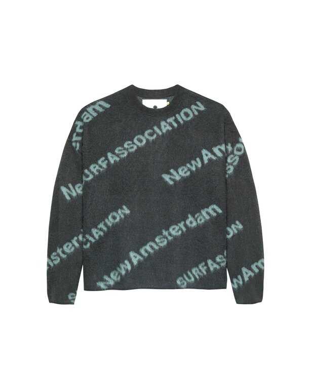 New Amsterdam Surf Association New Amsterdam Surf Association Jaquard Knit Shark Green/Teal
