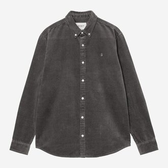 Carhartt WIP Carhartt L/S Madison Cord Shirt Graphite Carhartt WIP Carhartt L/S Madison Cord Shirt Graphite