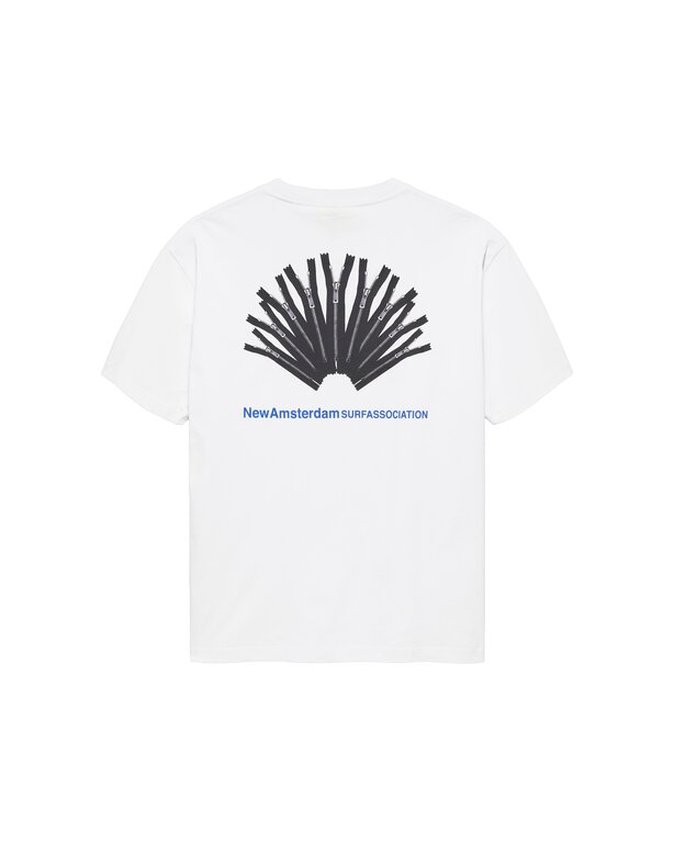 New Amsterdam Surf Association New Amsterdam Surf Association Back Zip Tee White