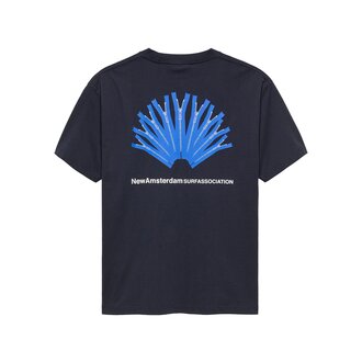 New Amsterdam Surf Association Back Zip Tee Navy