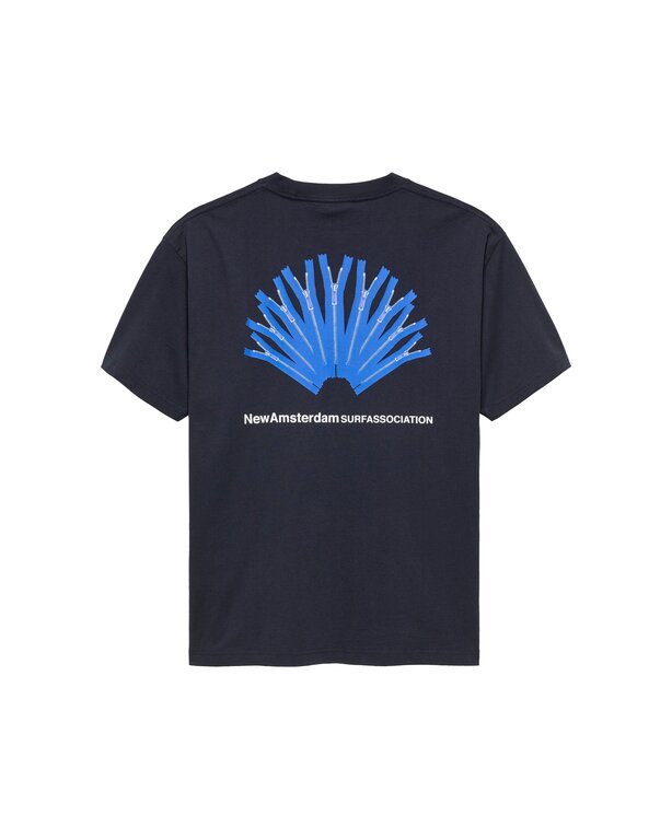 New Amsterdam Surf Association New Amsterdam Surf Association Back Zip Tee Navy