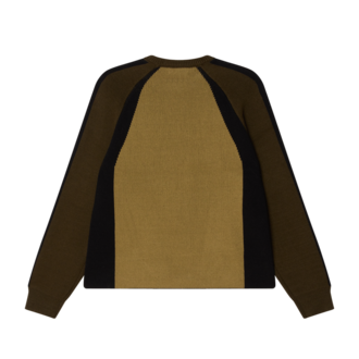 OBEY Raglan Crewneck Sweater Mermaid Green