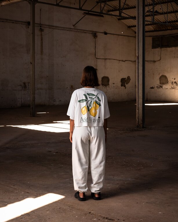 Latitud Fuego Latitud Fuego WS Crop Lemon White