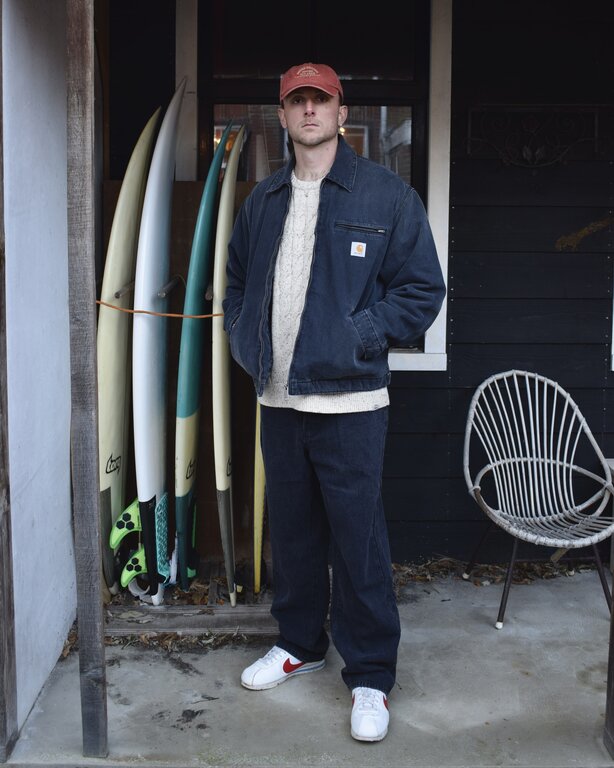 Carhartt WIP Carhartt WIP OG Detroit Jacket Black Grind Wash