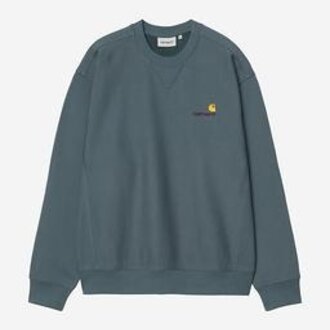 Carhartt WIP American Script Sweat Blue