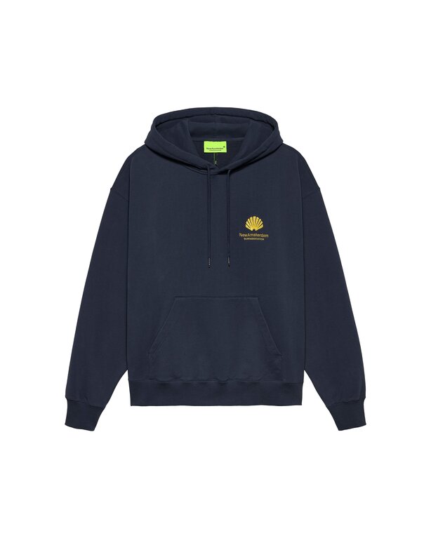 New Amsterdam Surf Association New Amsterdam Surf Association Logo Hoodie Navy Blazer/Sun Yellow
