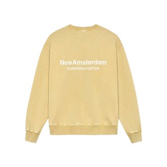 New Amsterdam Surf Association Logo Crewneck Yellow Stone