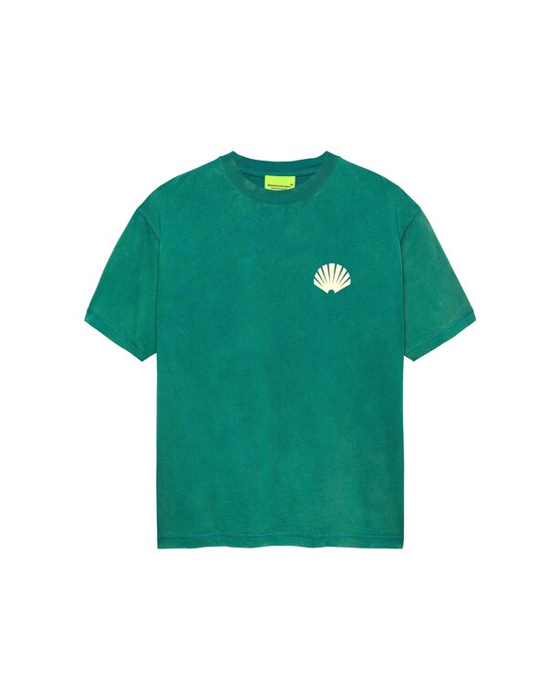 New Amsterdam Surf Association New Amsterdam Surf Association Logo Tee Sea Green/Butter Yellow