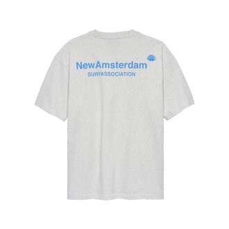 New Amsterdam Surf Association Logo Tee Ash/Blue