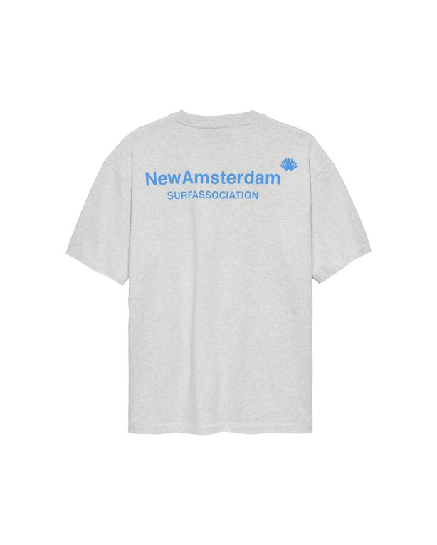 New Amsterdam Surf Association New Amsterdam Surf Association Logo Tee Ash/Blue