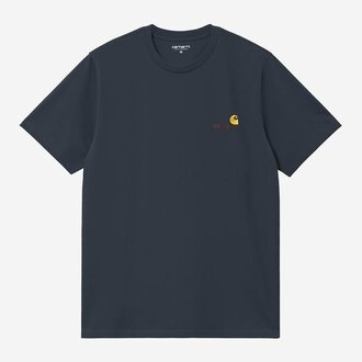 Carhartt WIP American Script T-Shirt Deep Night