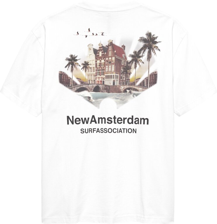 New Amsterdam Surf Association New Amsterdam Surf Association Tropical Tee White