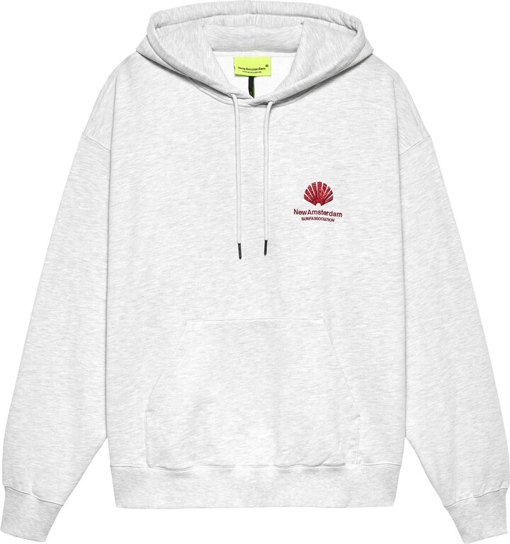 New Amsterdam Surf Association New Amsterdam Surf Association Logo Hoodie Ash/Poppy Red