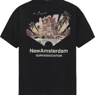 New Amsterdam Surf Association Tropical Tee Black