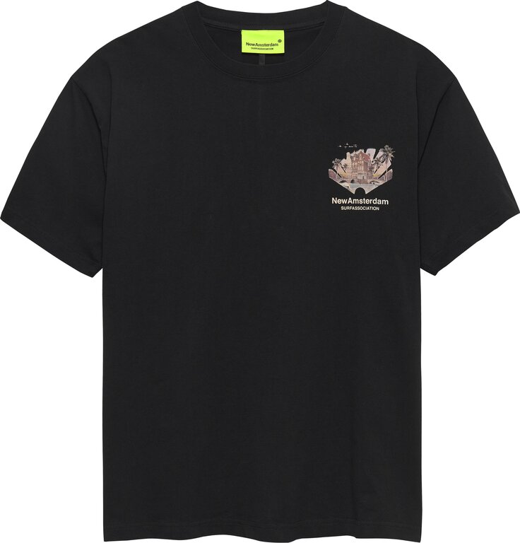 New Amsterdam Surf Association New Amsterdam Surf Association Tropical Tee Black