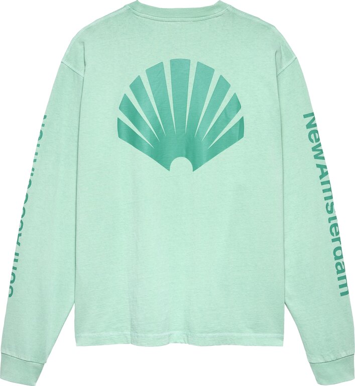 New Amsterdam Surf Association New Amsterdam Surf Association Logo Longsleeve Ocean Waves/Sea Green