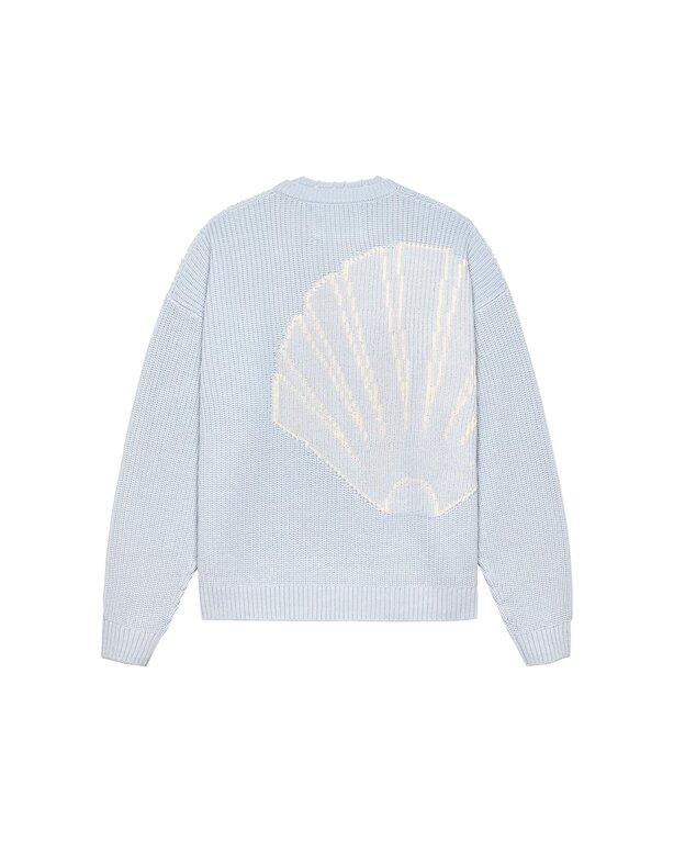New Amsterdam Surf Association New Amsterdam Surf Association Big Logo Crewneck Baby Blue/Ecru