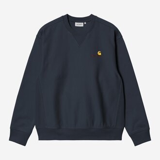 Carhartt WIP American Script Sweat Deep Night
