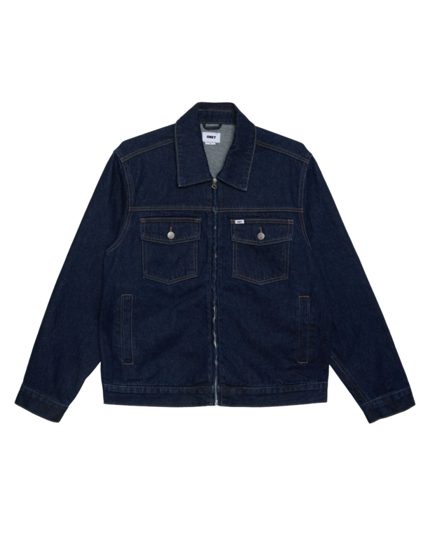 OBEY OBEY Base Trucket Jacket Rinse Indigo