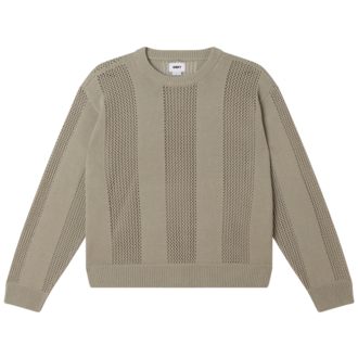 OBEY Crochet Sweater London Fog