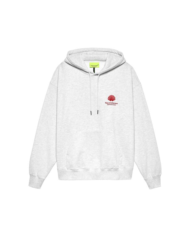 New Amsterdam Surf Association New Amsterdam Surf Association Logo Hoodie Ash/Poppy Red