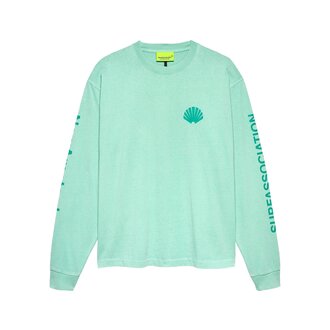 New Amsterdam Surf Association Logo Longsleeve Ocean Waves/Sea Green