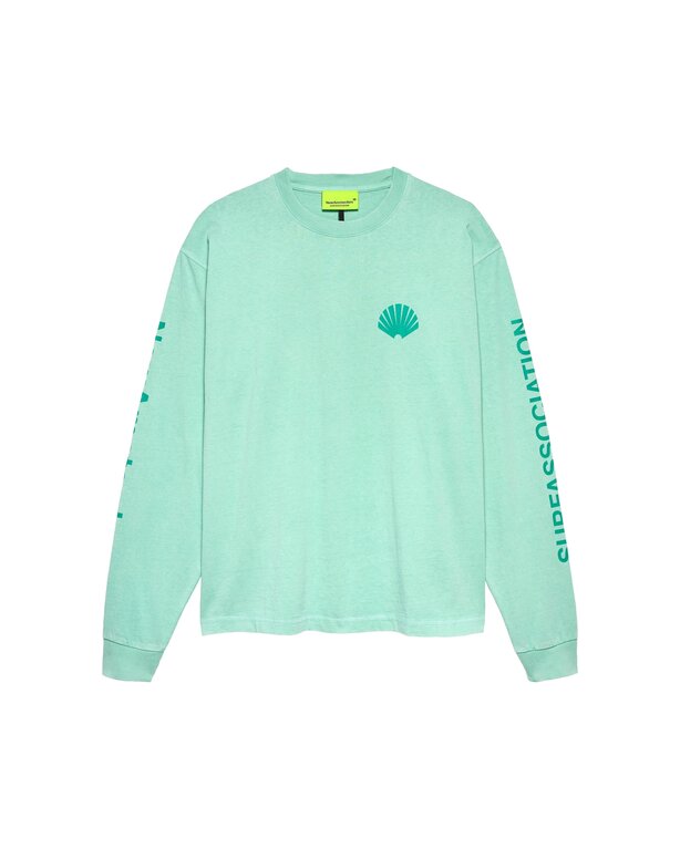 New Amsterdam Surf Association New Amsterdam Surf Association Logo Longsleeve Ocean Waves/Sea Green
