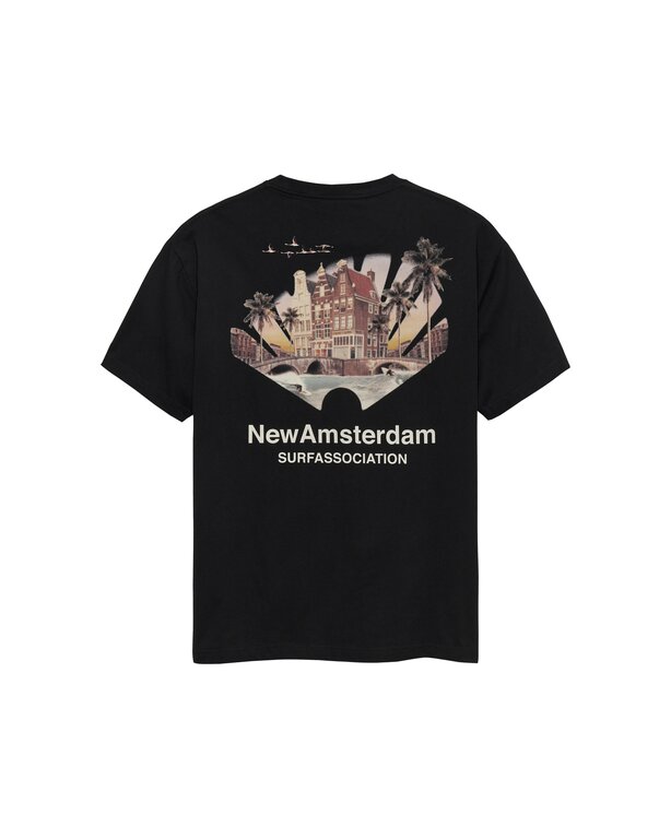 New Amsterdam Surf Association New Amsterdam Surf Association Tropical Tee Black