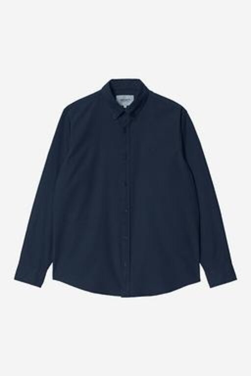 Carhartt WIP Carhartt WIP L/S Bolton Shirt dark Navy Garment Dyed
