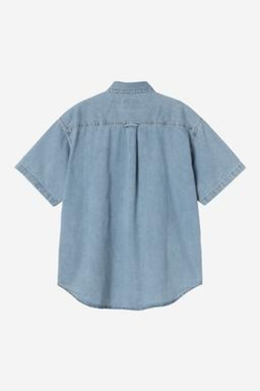 Carhartt WIP Carhartt WIP S/S Lucas Shirt Blue Bleached