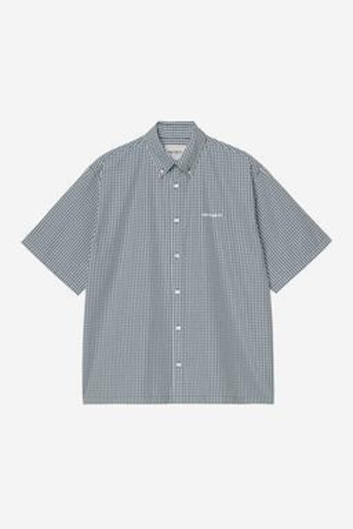 Carhartt WIP Carhartt WIP S/S Groff Shirt Groff Check Blue River