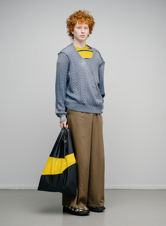 Susan Bijl Susan Bijl The New Shopping Bag Black & Sunflower Large