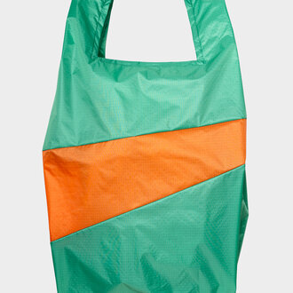 Susan Bijl The New Shopping Bag Holly Green & Orange Large