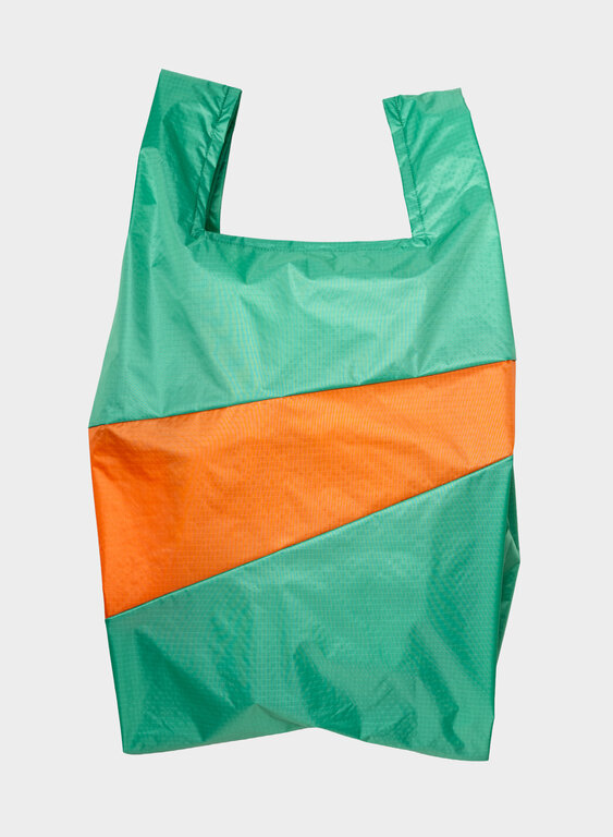 Susan Bijl Susan Bijl The New Shopping Bag Holly Green & Orange Large