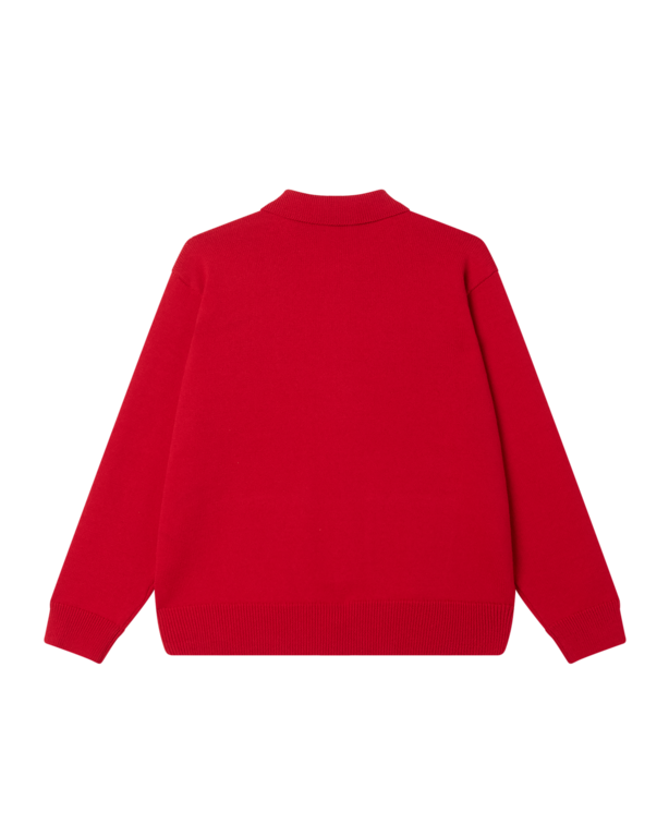 OBEY OBEY Matt Zip Up Sweater Red