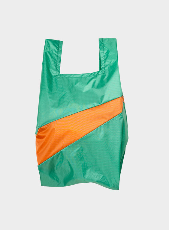 Susan Bijl Susan Bijl The New Shopping Bag Holly Green & Orange Medium